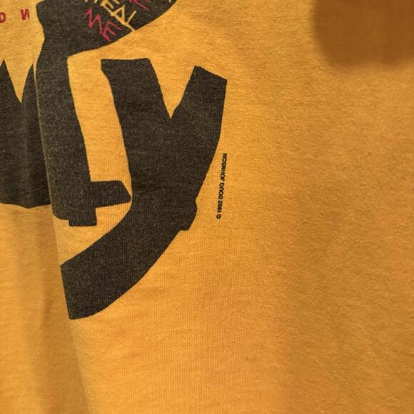 Vintage 90s RARE The Who Tommy Promo Shirt Size‎ Mens XLYellow Broadway Musical - Picture 5 of 8